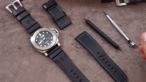 can you remove sewn in buckle panerai strap|panerai buckle change.